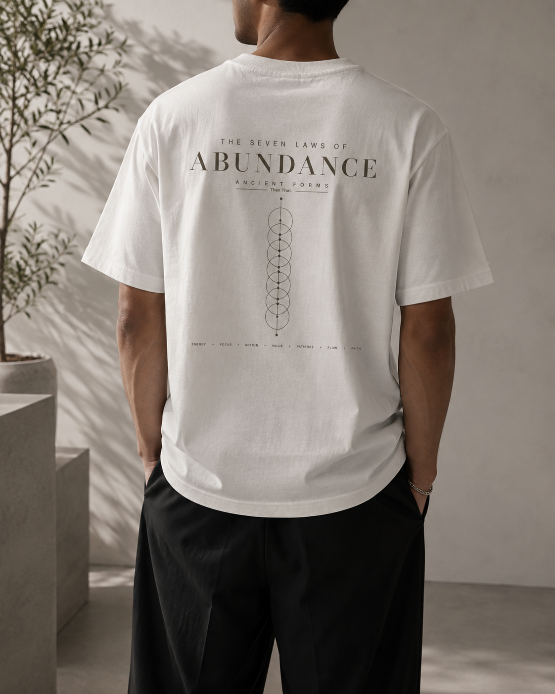 Abundance Tee — The Seven Laws of Abundance Graphic T-Shirt