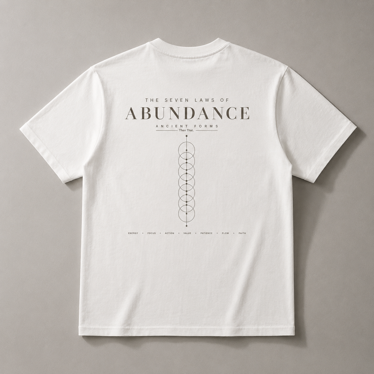 Abundance Tee — The Seven Laws of Abundance Graphic T-Shirt