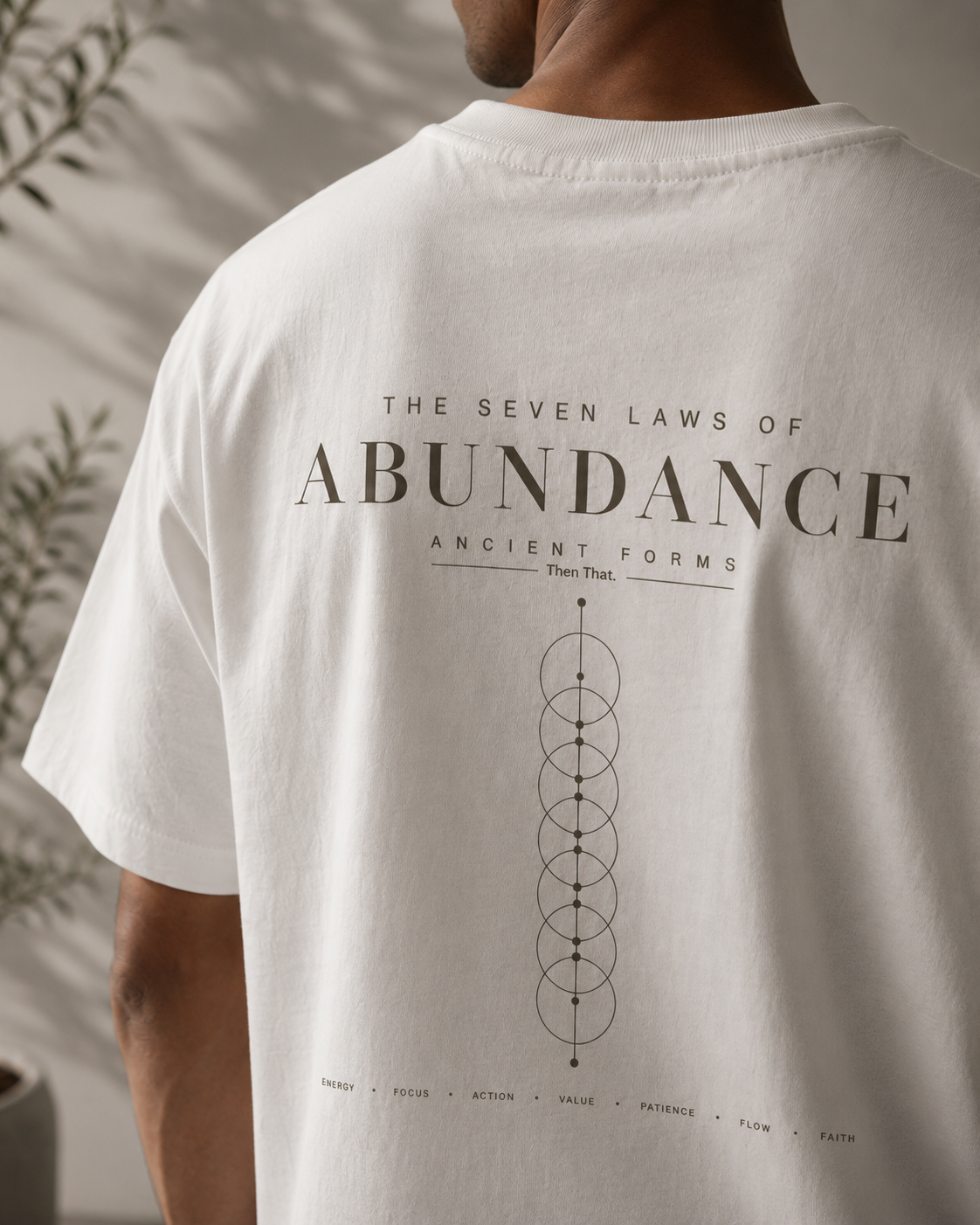 Abundance Tee — The Seven Laws of Abundance Graphic T-Shirt